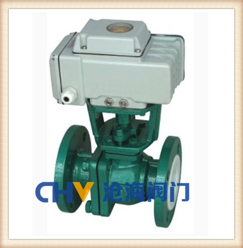 電動(dòng)襯氟球閥